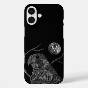 Funda iPhone 16 Plus Falcon Full Moon Monograma Negro