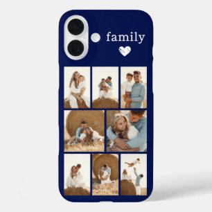 Funda iPhone 16 Plus Familia Moderna 8 Azul Marino Foto