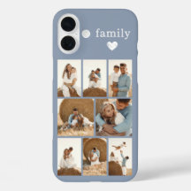 Familia Moderna 8 Foto Azul Polvo