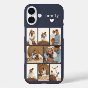 Funda iPhone 16 Plus Familia Moderna 8 Foto Gris