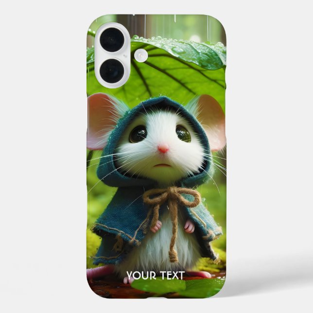 Funda iPhone 16 Plus Fantasía Cuesta Pequeña Lluvia De Ratón (Reverso )
