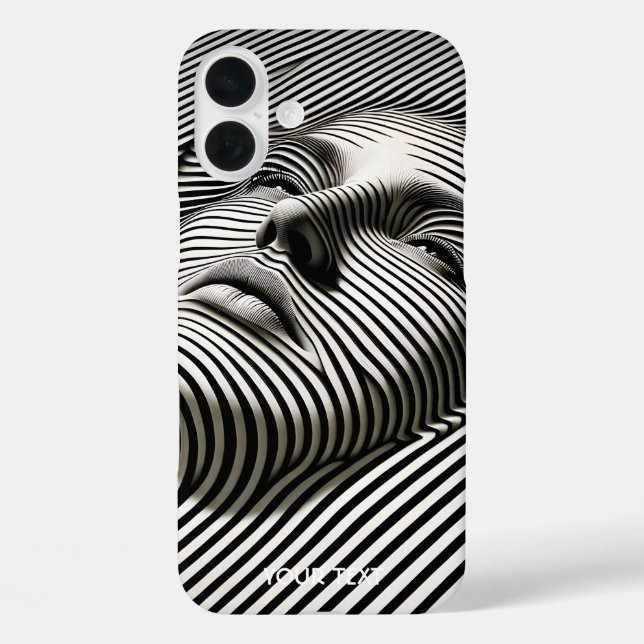 Funda iPhone 16 Plus Fantasía Cuidada Cara Blanca Negra (Reverso )