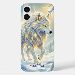 Funda iPhone 16 Plus Fantasía suave invierno de Lobo Blanco