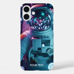 Funda iPhone 16 Plus Fantasy Cute Astronauta Espacio de medusas