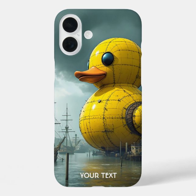 Funda iPhone 16 Plus Fantasy Cute Duck War Ship (Reverso )