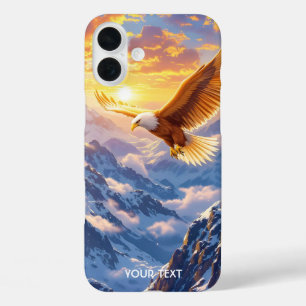 Funda iPhone 16 Plus Fantasy Cute Eagle Mountains Sunrise