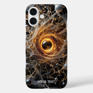 Funda iPhone 16 Plus Fantasy Cute Escena del espacio abstracto
