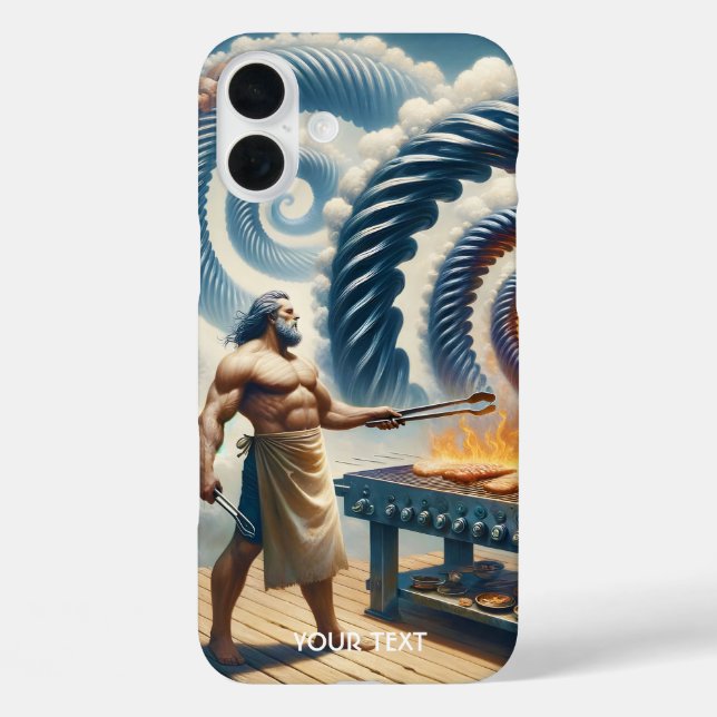 Funda iPhone 16 Plus Fantasy Cute Heroe Grill Dad (Reverso )
