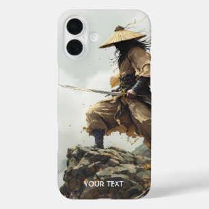 Funda iPhone 16 Plus Fantasy Cute Katana Samurai Nubes