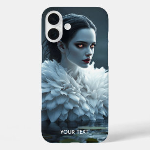 Funda iPhone 16 Plus Fantasy Cute Lake Swan White