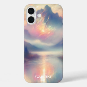 Funda iPhone 16 Plus Fantasy Cute Pastel Pearl Watercolor