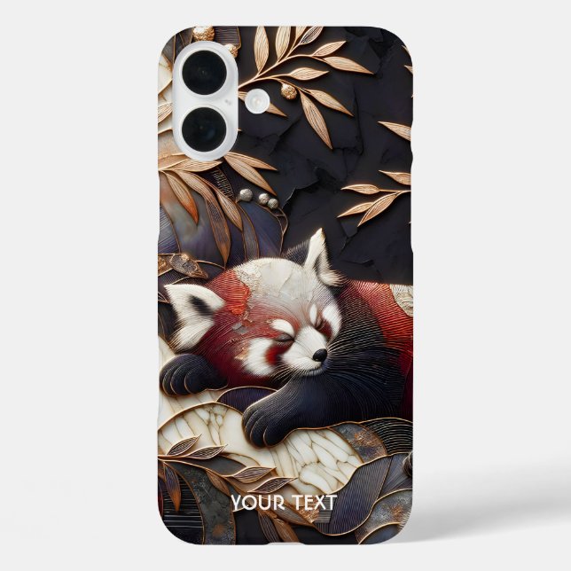 Funda iPhone 16 Plus Fantasy Cute Red Panda Art (Reverso )