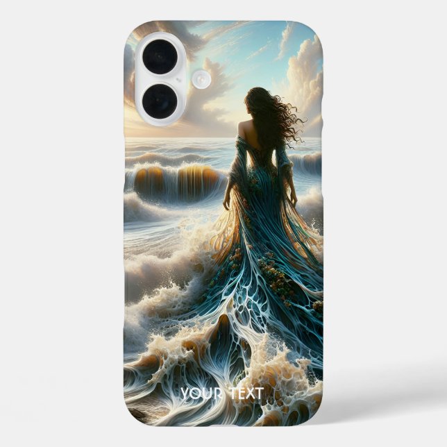 Funda iPhone 16 Plus Fantasy Cute Sea Wave Chica (Reverso )