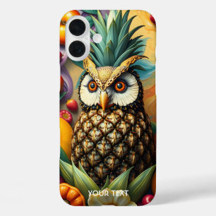 Funda iPhone 16 Plus Fantasy Cute Serene Pineapple Owl