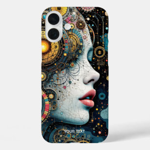 Funda iPhone 16 Plus Fantasy Cute Steampunk Mechank Chica