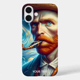 Funda iPhone 16 Plus Fantasy Cute Van Gogh Saxofón