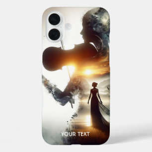Funda iPhone 16 Plus Fantasy Cute Violin Chica Sun