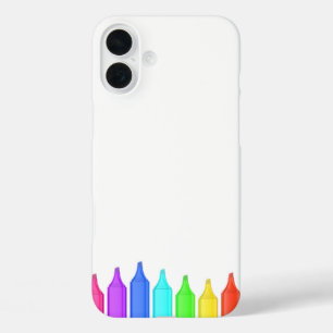 Funda iPhone 16 Plus Fila de siete marcadores en colores diferentes