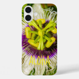 Funda iPhone 16 Plus Flor de fruta de la pasión, jardines Anaina Hou, K