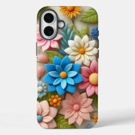 Funda iPhone 16 Plus Floral de color pastel