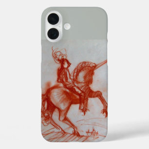 FUNDA iPhone 16 PLUS FLORENTINE KNIGHT EN HORSEBACK