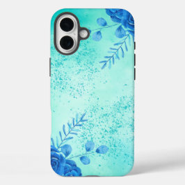 Funda iPhone 16 Plus Flores de acuarela de cereza