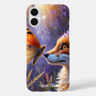 Funda iPhone 16 Plus Flores Fox Fantasy Cute Butterfly