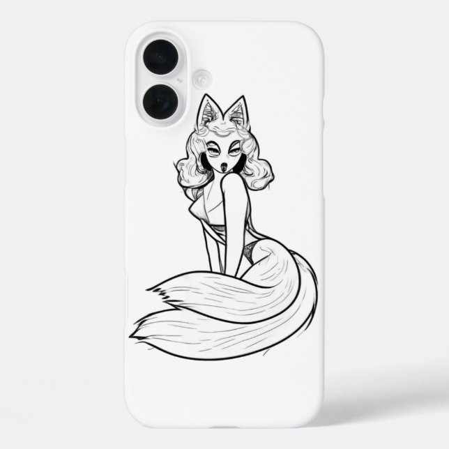 Funda iPhone 16 Plus Fonecasa catgirl (Reverso )