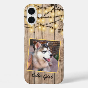 Funda iPhone 16 Plus Foto de la plaza del Personalizado ruso Alaskan Ma