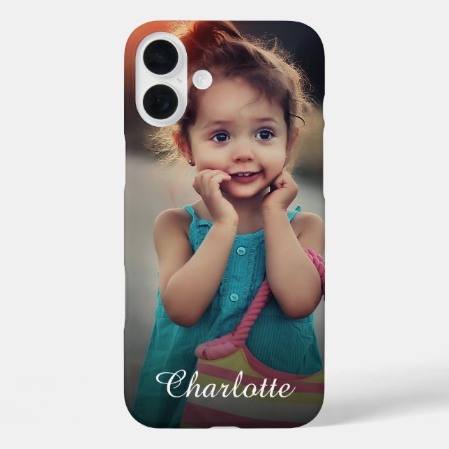 Funda iPhone 16 Plus Foto personalizada (Reverso )