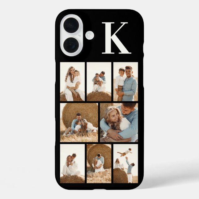 Funda iPhone 16 Plus Fotomodernas 8 Negro (Reverso )
