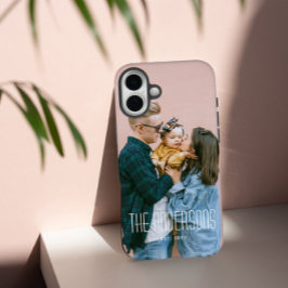 Funda iPhone 16 Plus Foton y nombre personalizados
