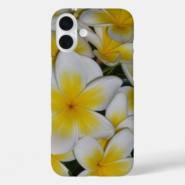Funda iPhone 16 Plus frangipani bouquet (Reverso )