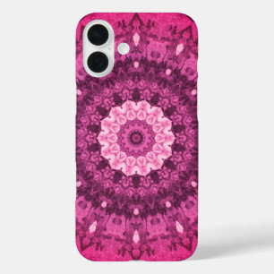 Funda iPhone 16 Plus Fuchsia, Purple y Pink Mandala
