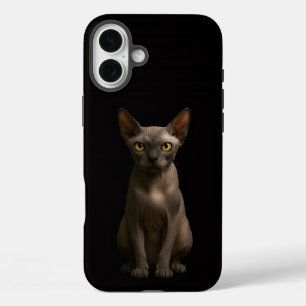 Funda iPhone 16 Plus Gato Sphynx, Black 4 Luxe iPhone 16 Plus
