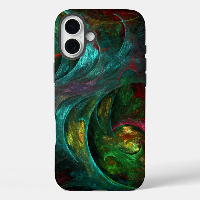 Funda iPhone 16 Plus Génesis Nova Resumen Arte (Reverso )