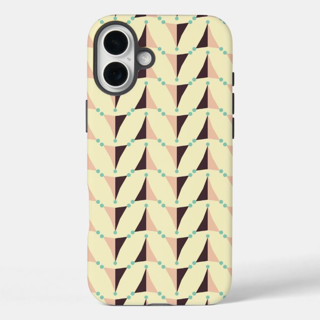Funda iPhone 16 Plus Geometric pattern in retro vibe (Reverso )