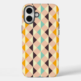 Funda iPhone 16 Plus Geometric pattern overlapping diamonds & triangle