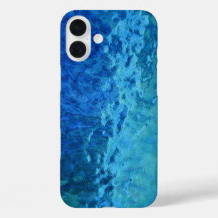 Funda iPhone 16 Plus Glass azul y Aqua Seted