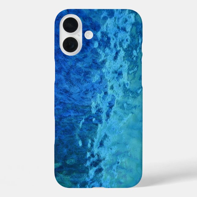 Funda iPhone 16 Plus Glass azul y Aqua Seted (Reverso )