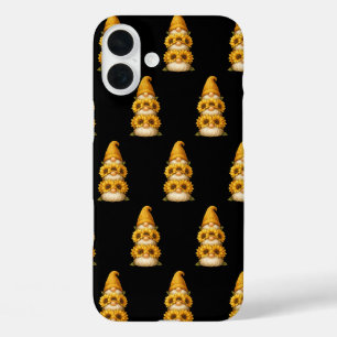 Funda iPhone 16 Plus Gnomo de Girasol Sonrisas Ocultas Bajo el Dorado 