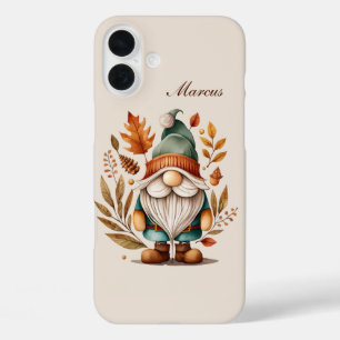 Funda iPhone 16 Plus gnomo estacional agregar nombre