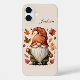 Funda iPhone 16 Plus gnomo estacional añadir nombre