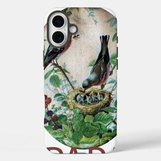 Funda iPhone 16 Plus Go Papa Birds Art Print (Reverso )