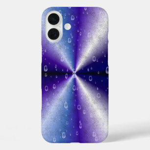 Funda iPhone 16 Plus Gotas de lluvia en el arcoiris morado