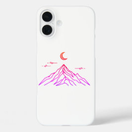 Funda iPhone 16 Plus Gradient Mountain & Moon