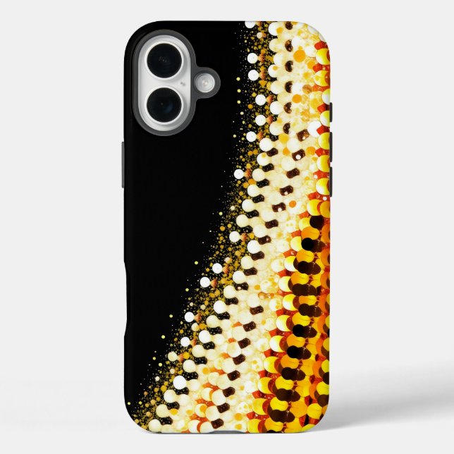 Funda iPhone 16 Plus gradiente de plata radiante a oro cálido (Reverso )