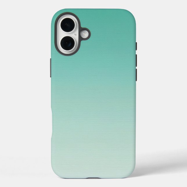 Funda iPhone 16 Plus gradiente verde de menta (Reverso )