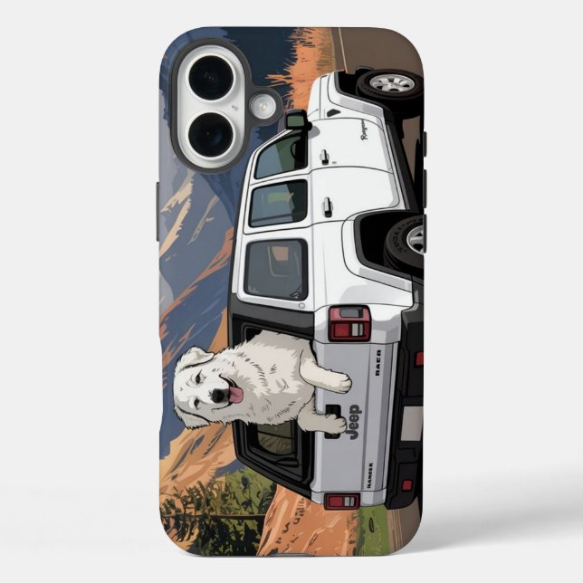 Funda iPhone 16 Plus Great Pyrenees trip (Reverso )