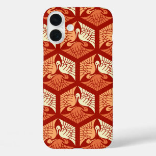 Funda iPhone 16 Plus Grullas japonesas, mandarín y Naranja ligero